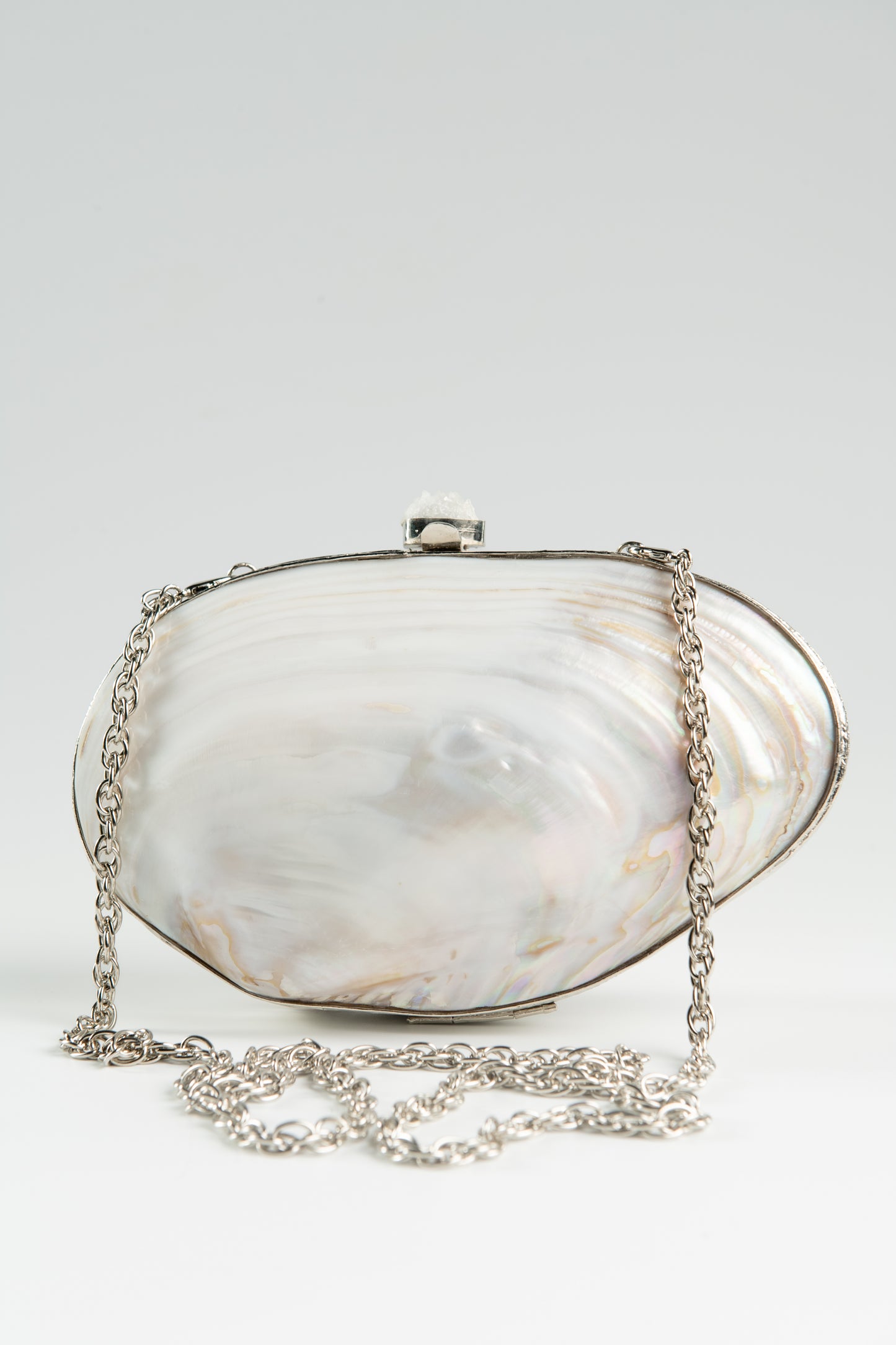 Clutch Mother of Shell Silver