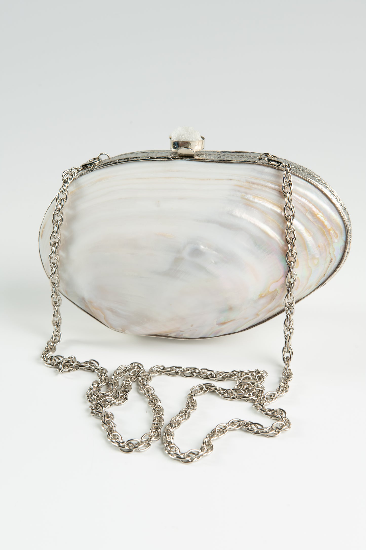 Clutch Mother of Shell Silver