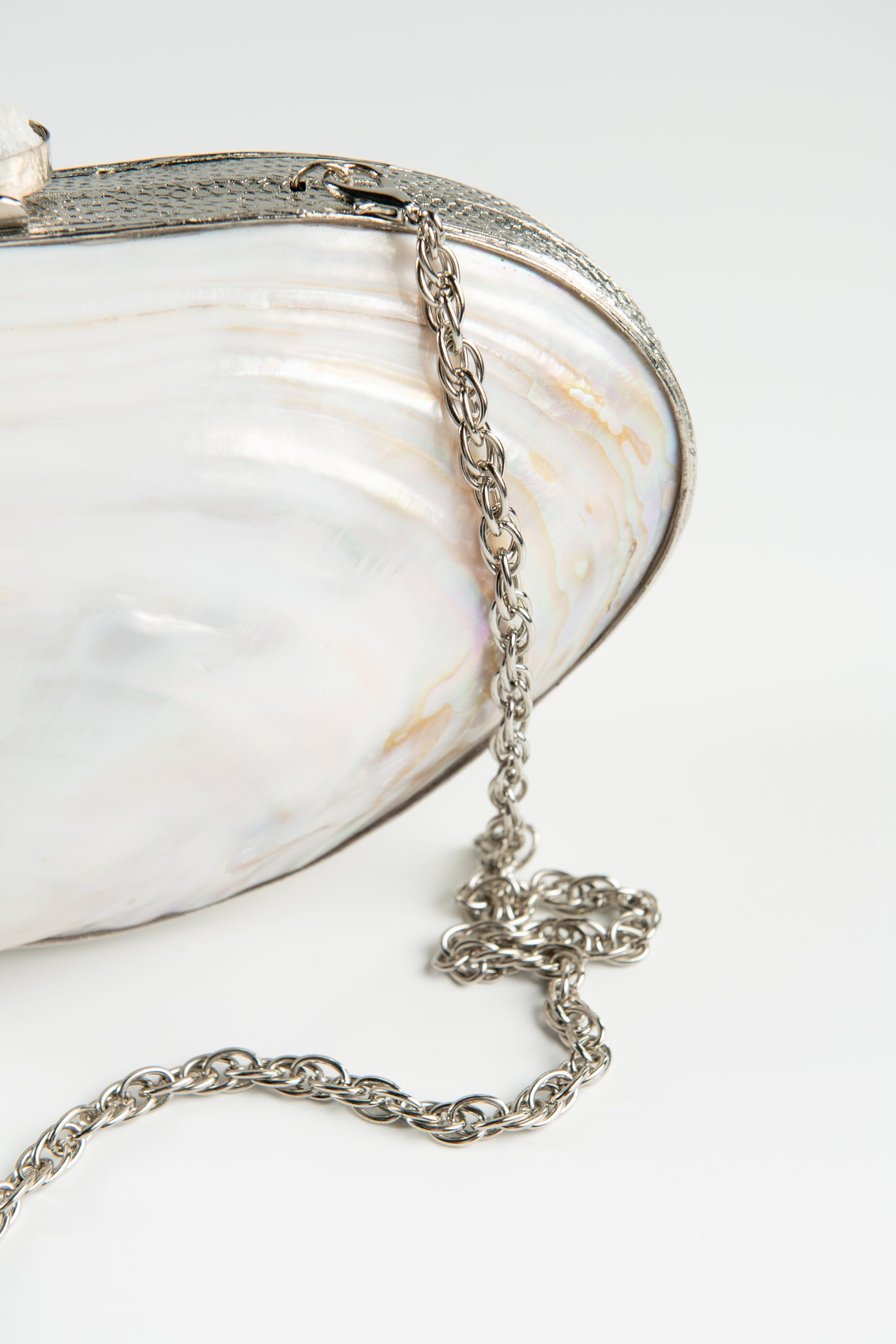 Clutch Mother of Shell Silver