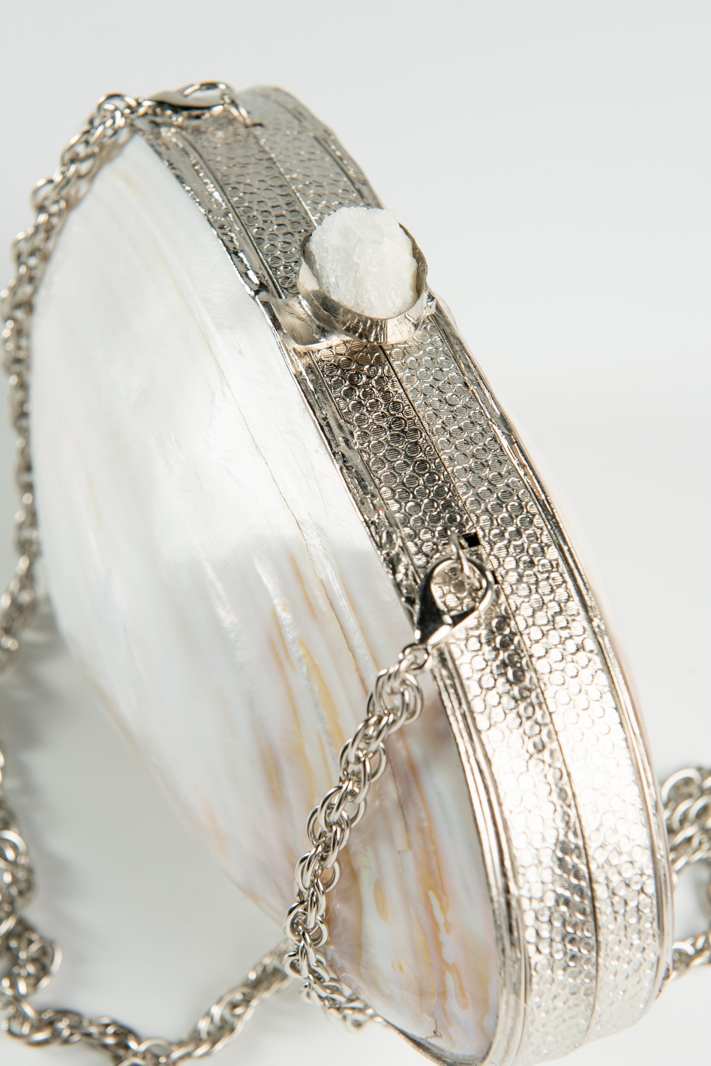 Clutch Mother of Shell Silver