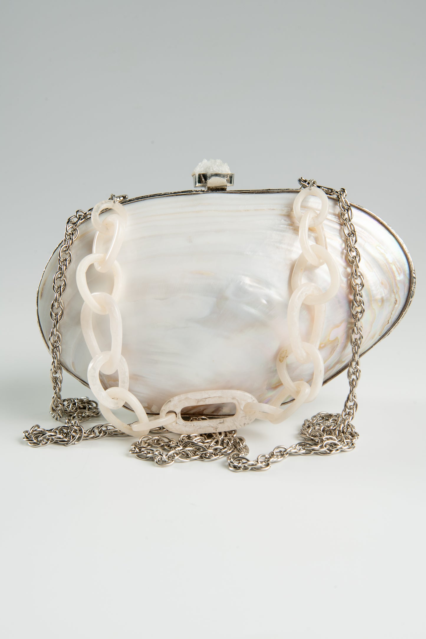 Clutch Mother of Shell Silver