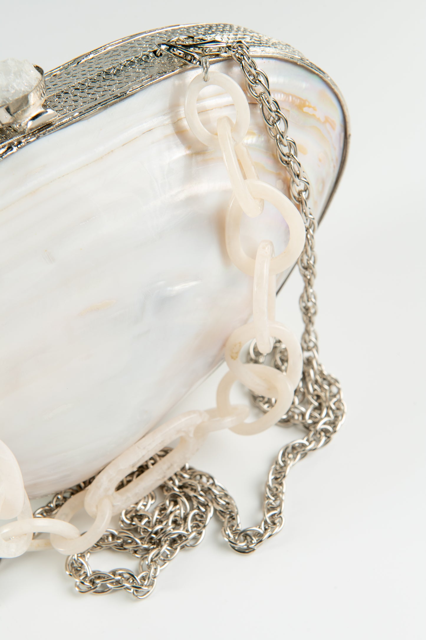 Clutch Mother of Shell Silver