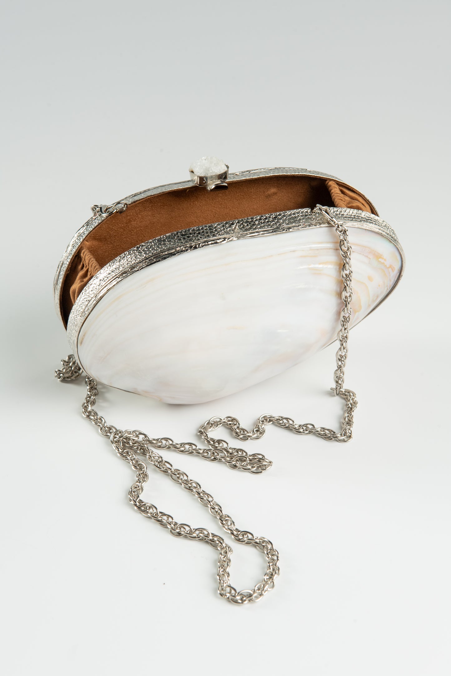 Clutch Mother of Shell Silver