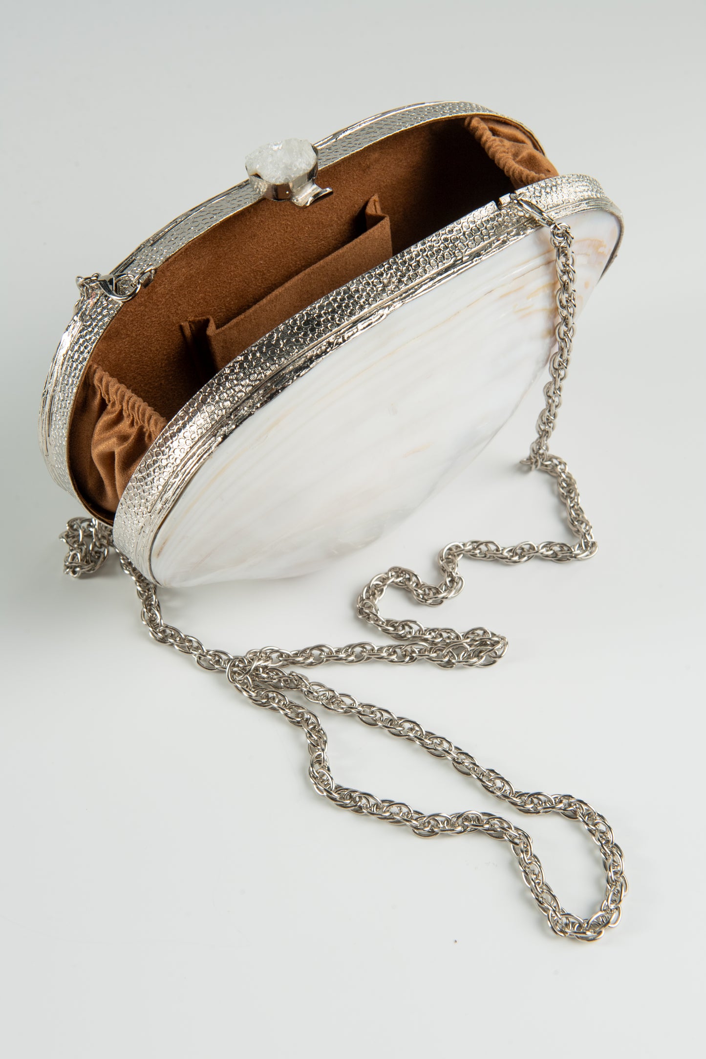 Clutch Mother of Shell Silver