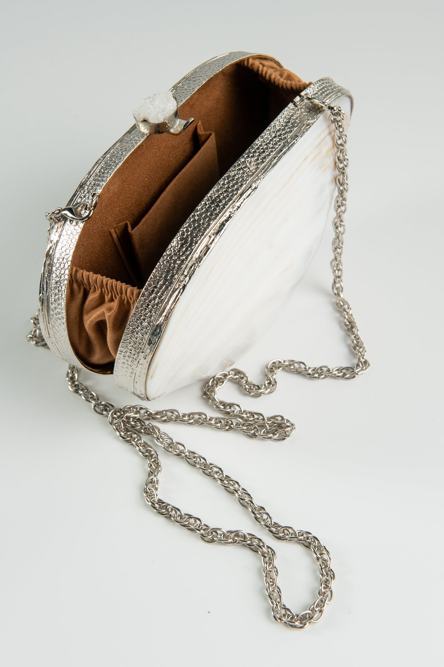 Clutch Mother of Shell Silver