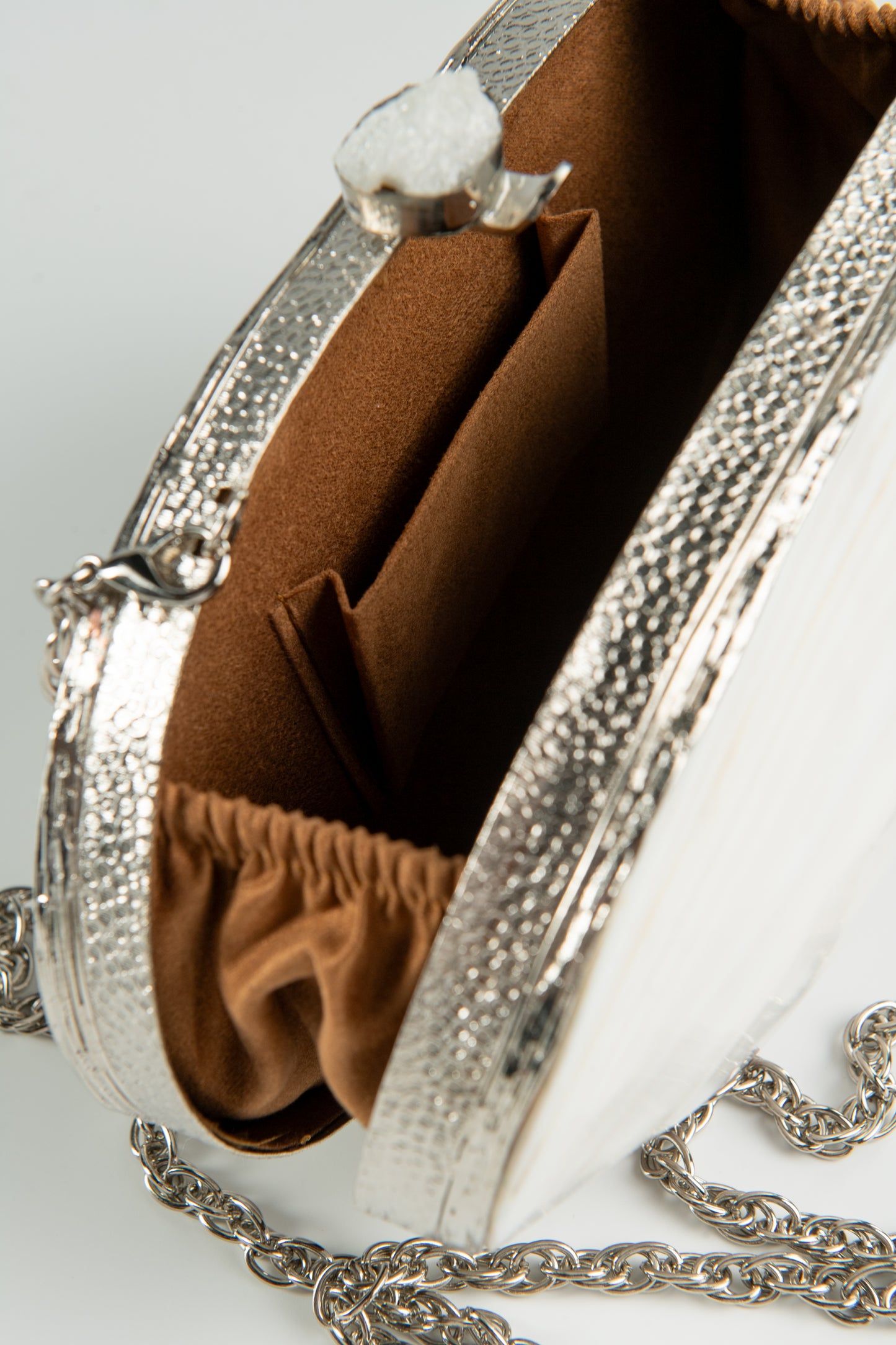 Clutch Mother of Shell Silver